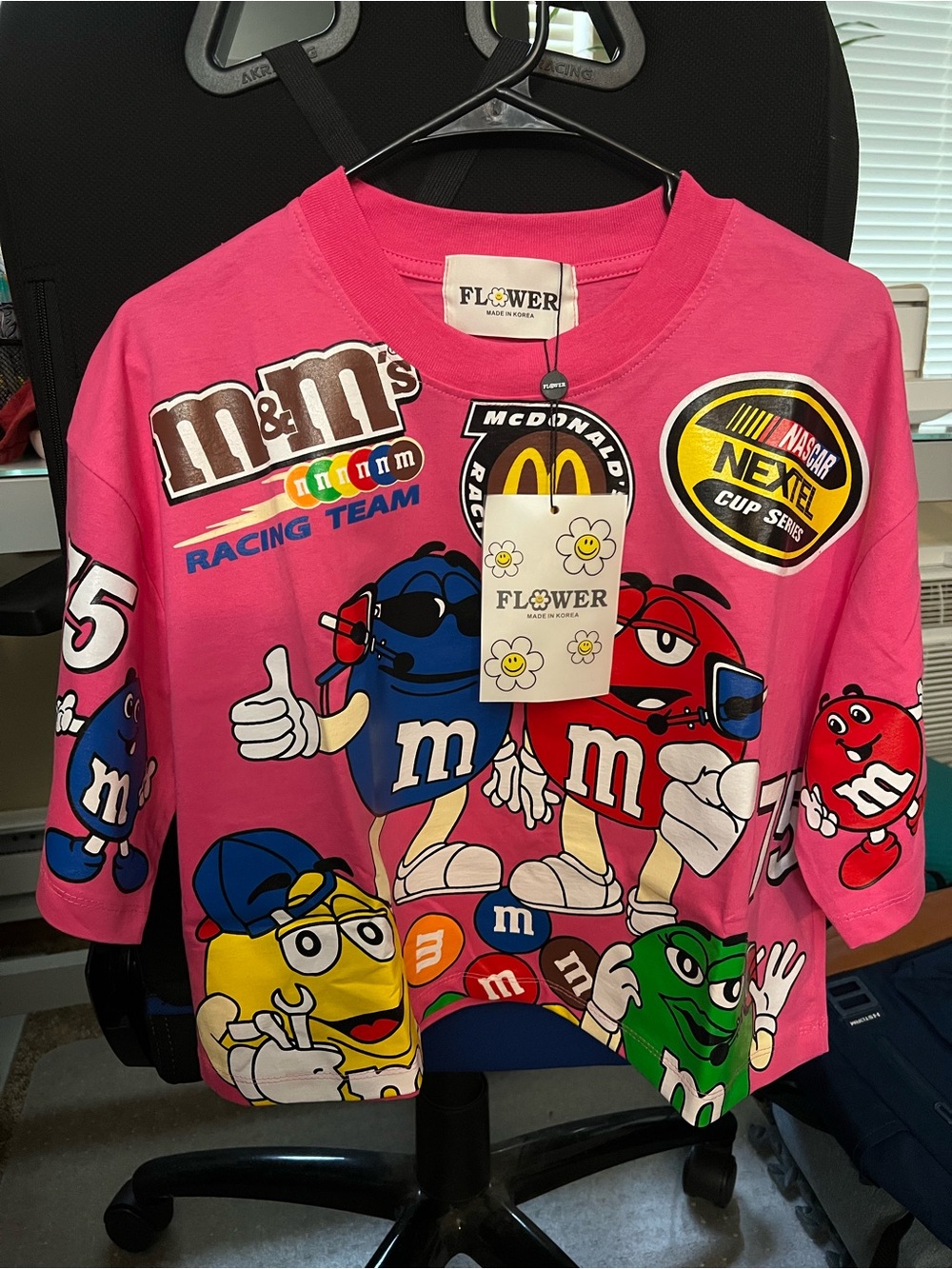 M&M’s McDonald’s NASCAR Racing Team Graphic T-Shirt Pink